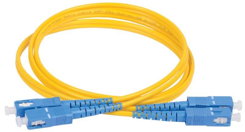 Патч-корд оптический коммутационный соединительный для одномодового кабеля (SM); 9/125 (OS2); SC/UPC-SC/UPC; двойного исполнения (Duplex); LSZH (дл.2м) ITK FPC09-SCU-SCU-C2L-2M