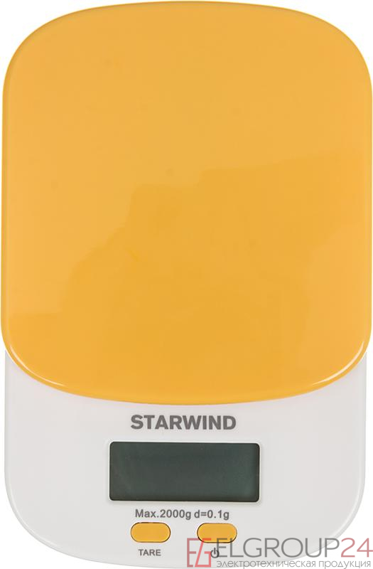 Весы кухонные электронные SSK2158 макс.вес:2кг оранж. STARWIND 317448 0