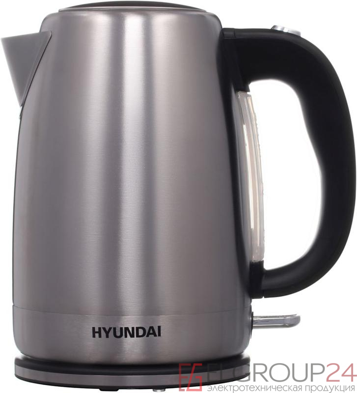 Чайник электрический HYK-S2030 1.7л 2200Вт серебр. матов./черн. (корпус: металл) HYUNDAI 1180741 0