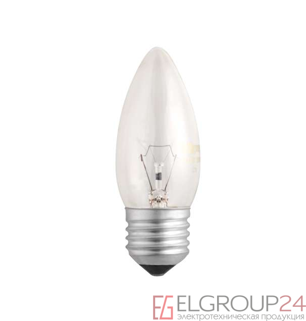 Лампа накаливания B35 240V 60W E27 clear JazzWay 3320331