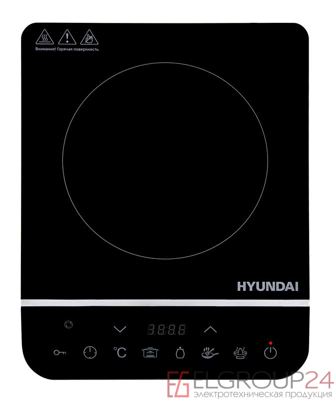 Плита индукционная HYC-0104 (настольная) черн. стеклокерамика HYUNDAI 1358598 1