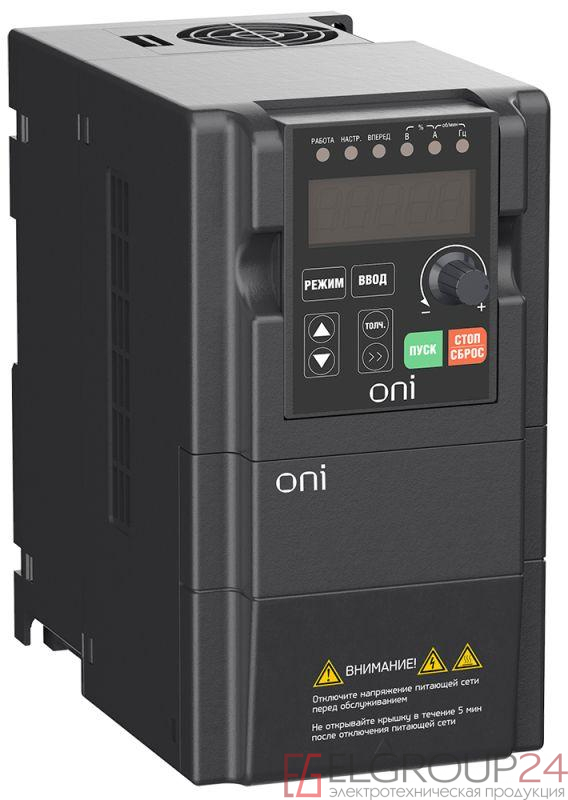 Преобразователь частоты A150 220В 1ф 0.4кВт 3А встроенный торм. модуль ONI A150-21-04HT