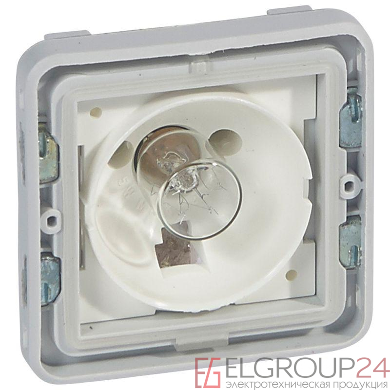 Индикатор световой Plexo для ламп E10 230В бел. Leg 069583