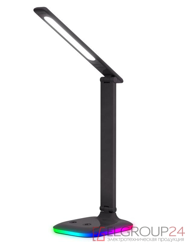 Светильник настольный UF-746 C02 LED 10Вт 3 уровня яркости ССТ RGB основание черн. Ultraflash 14477