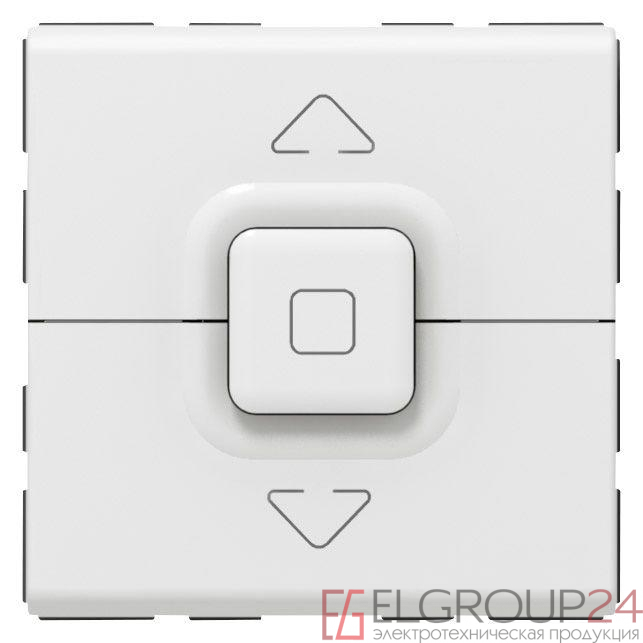 Выключатель привода кнопочный для жалюзи 2мод. Mosaic механизм бел. Leg 077025